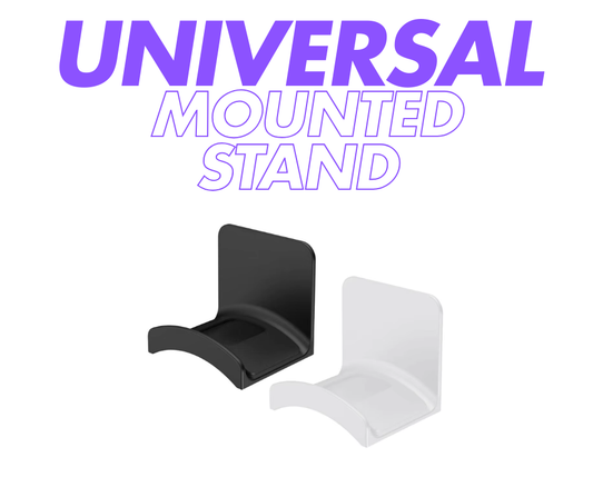 Universal Wall & Desk Mounted Headphone and Controller Holder