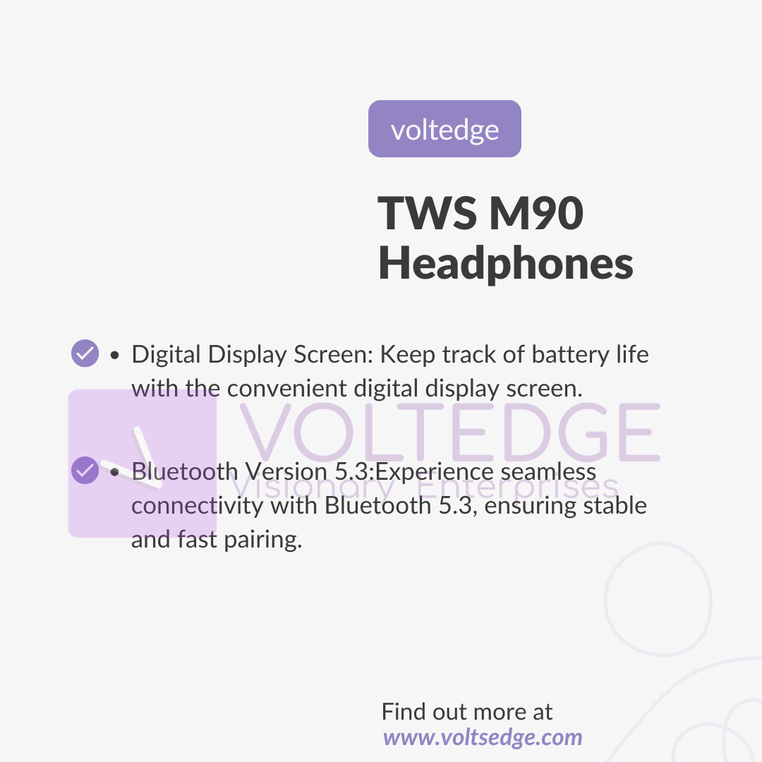 TWS M90 Wireless Headphones Gaming